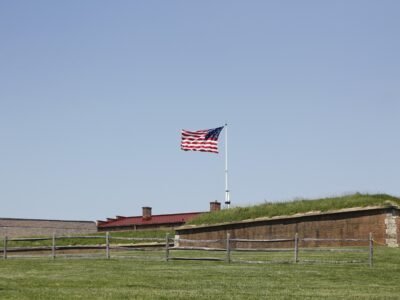 Flag Flying Over Fort McHenry